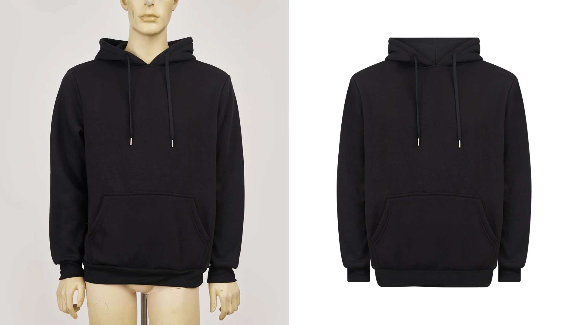 E-commerce ghost mannequin photo editing