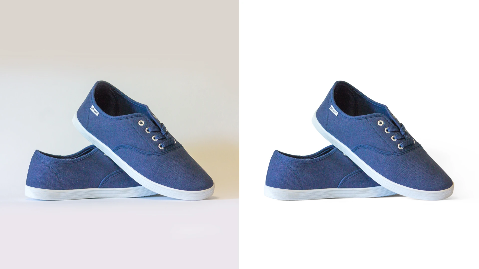 E-commerce image editing before and after
