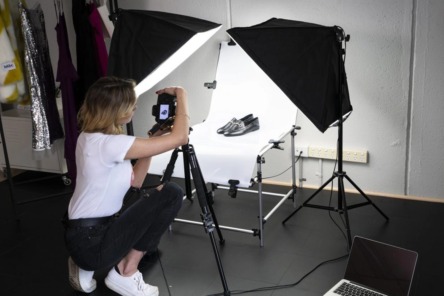 Professional ecommerce product photography with clean lighting and background