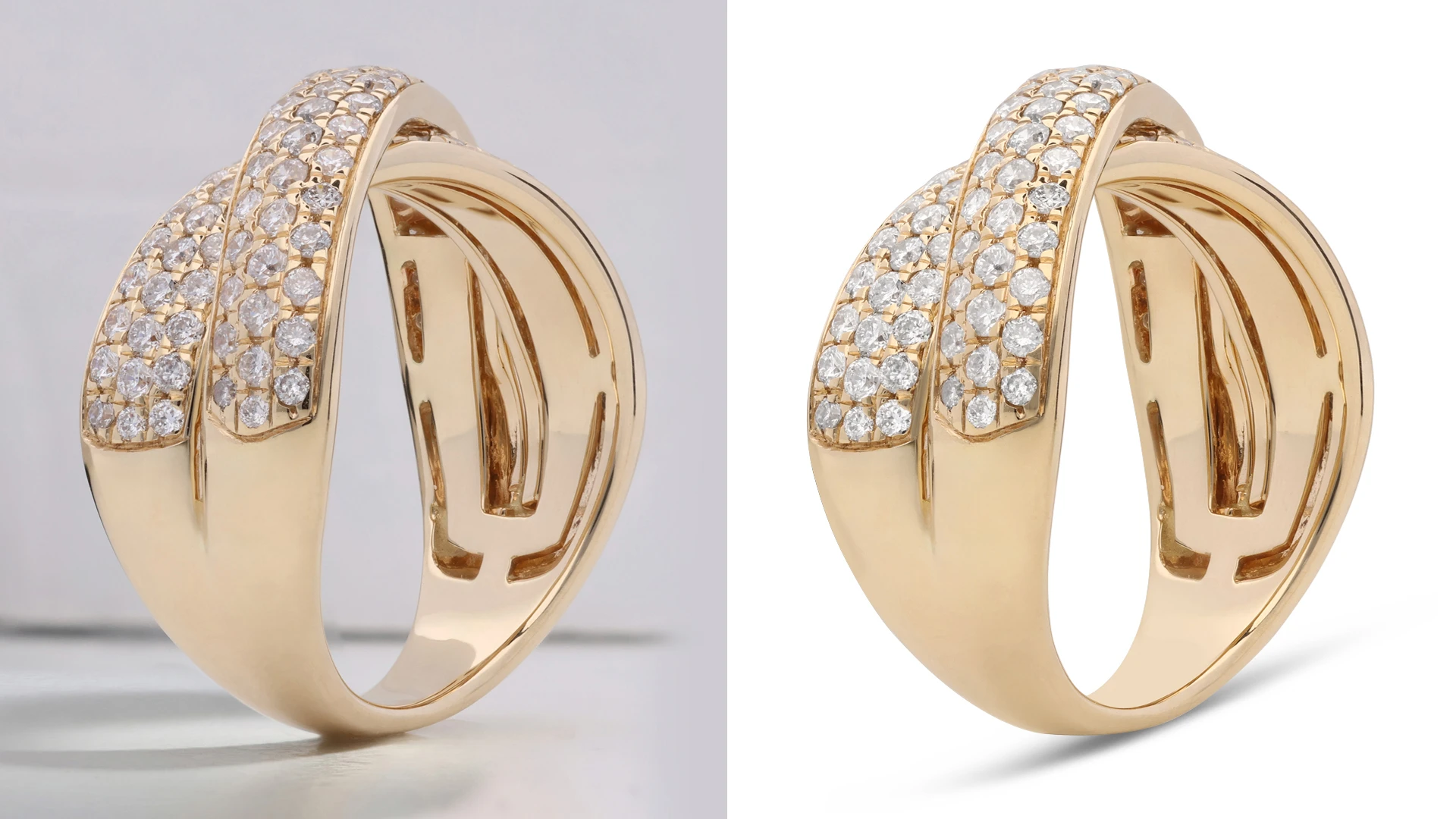 Jewelry image cleanup and retouching