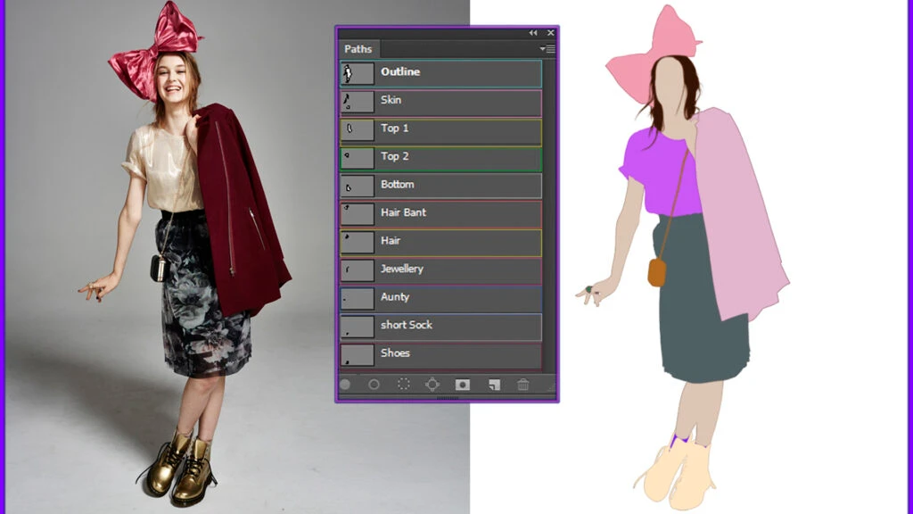 Multiple-clipping-path-for-color-correction