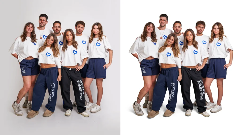 Professional image background removal