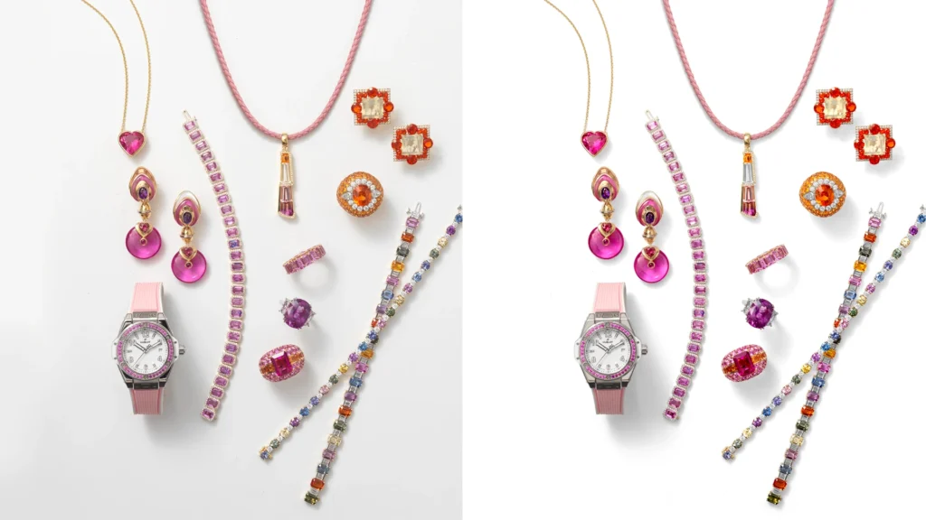 Professional jewelry product image editing