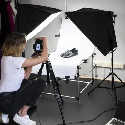Professional ecommerce product photography with clean lighting and background